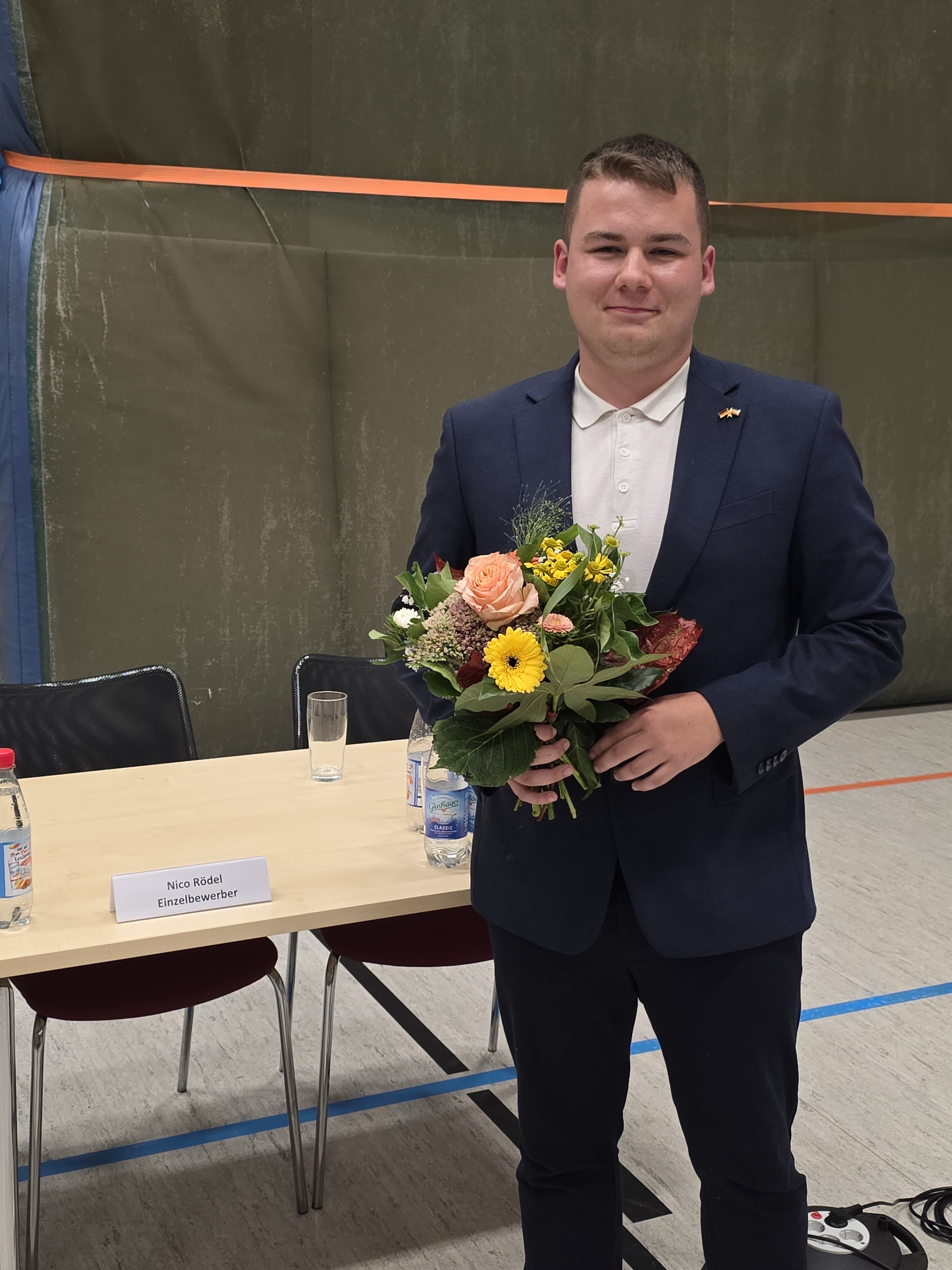 Nico Rödel nach seiner Kandidatur