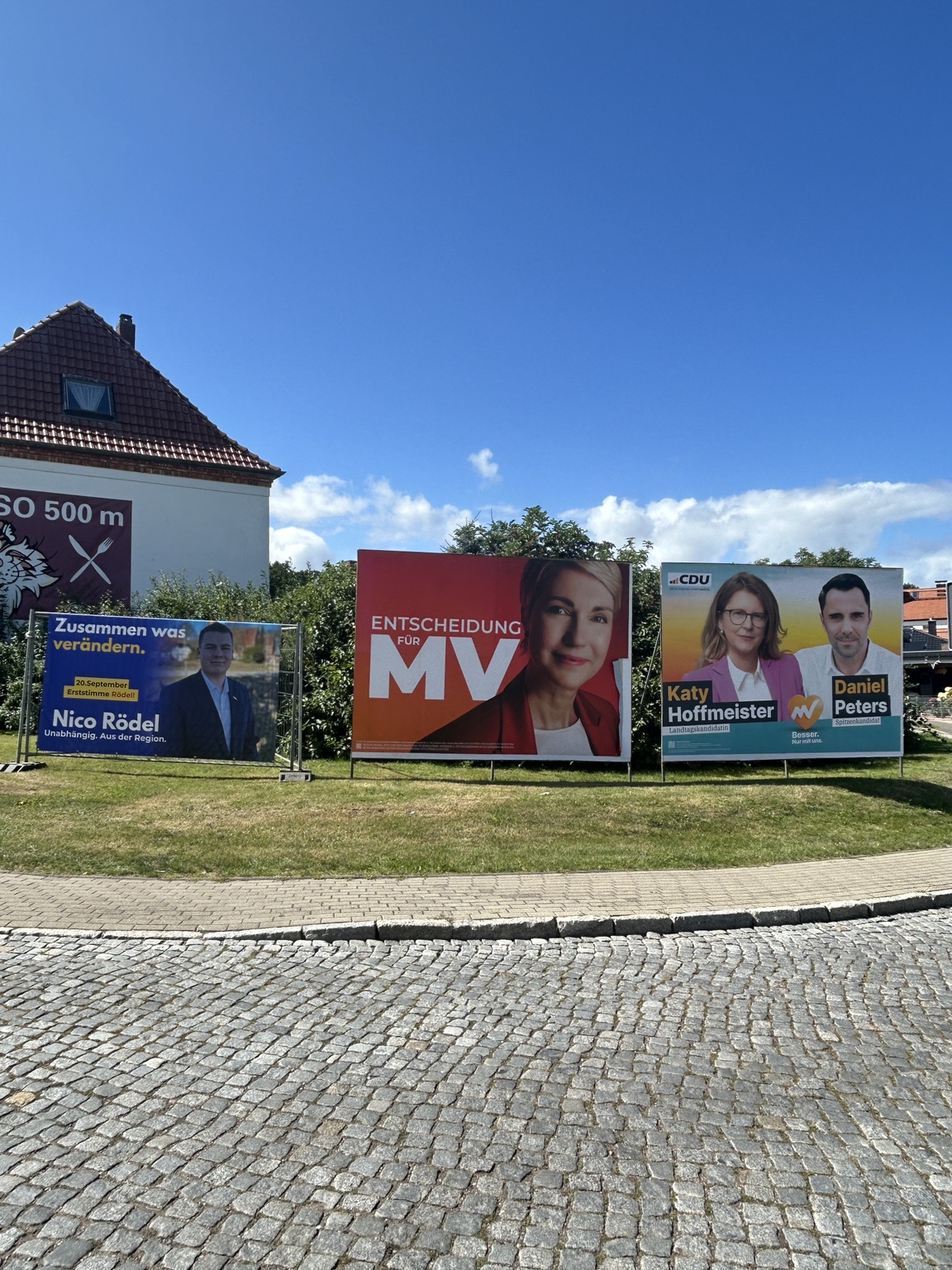 Nico Rödel beim Wahlkampf